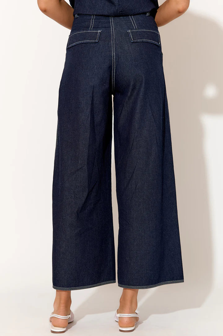 ADORNE AJD1622 EMMIE CONTRAST STITCH PANT DENIM