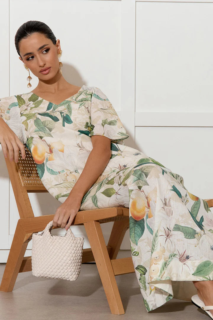 ADORNE AJD1626 THEO ADELAIDE PRINT MAXI DRESS