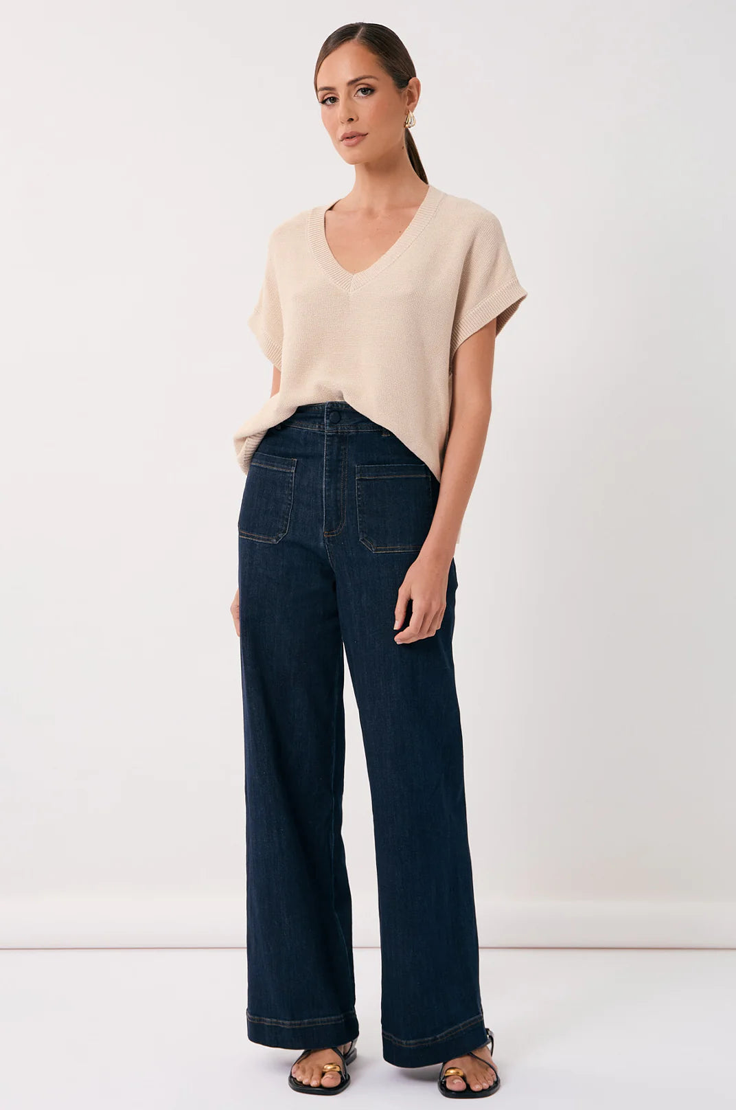 ADORNE AJD1994 LUCY POCKET DENIN PANT