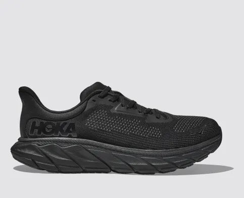HOKA WOMENS ARAHI 7 WIDE FIT BLACK/BLACK