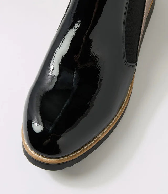 TOP END OSIEL BLACK PATENT MULTI