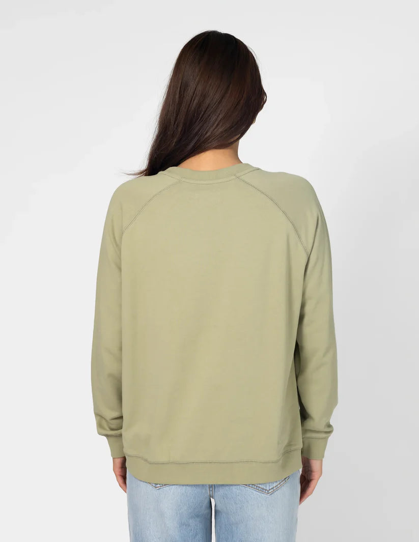 STELLA & GEMMA CLASSIC SWEATER MINT & WHITE SG25AW684