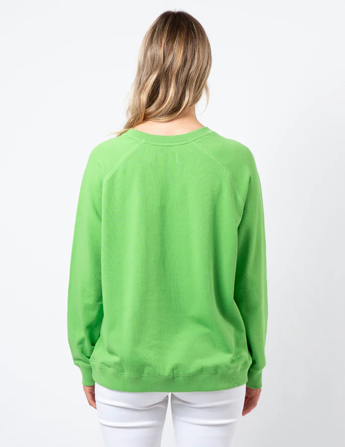 STELLA & GEMMA  CLASSIC SWEATER PEAR WITH S&G