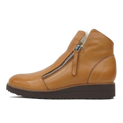 TOPEND OPAL DARK TAN / BEIGE FUR / CHOC SOLE