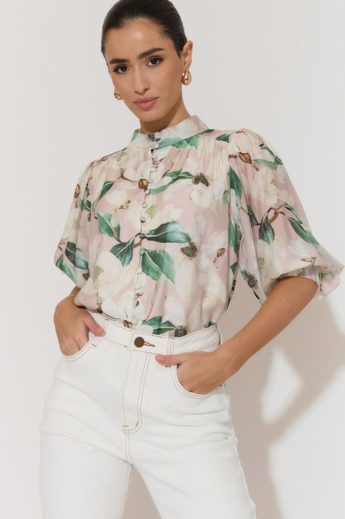 ADORNE AJD1634 LILIAN MAGNOLIA 3/4 SLEEVE SHIRT