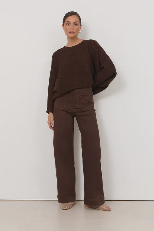 ADORNE PANT LUCY PATCH POCKET DENIM