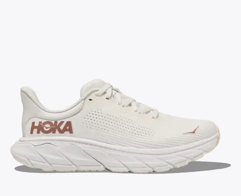 HOKA WOMENS ARAHI 7 WHITE ROSE GOLD