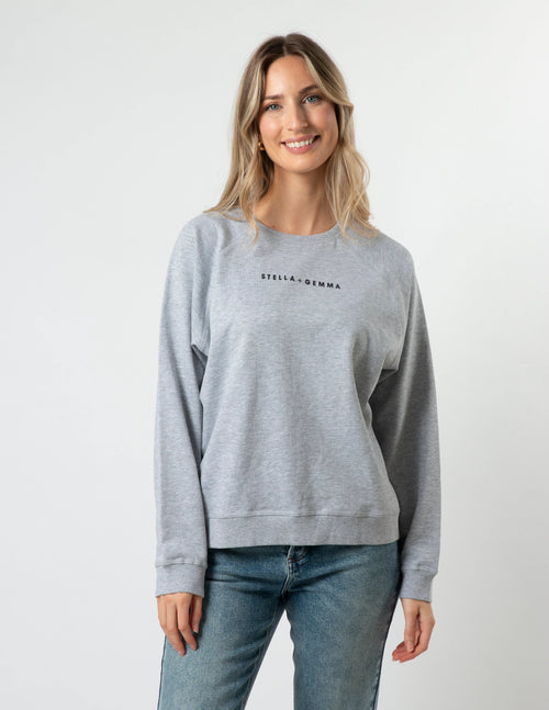 STELLA & GEMMA SWEATER GREY SGSW8204