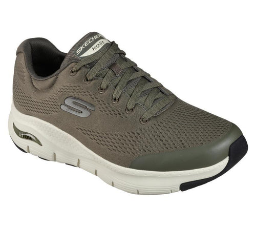 MENS SKECHERS 232040 ARCH FIT OLIVE